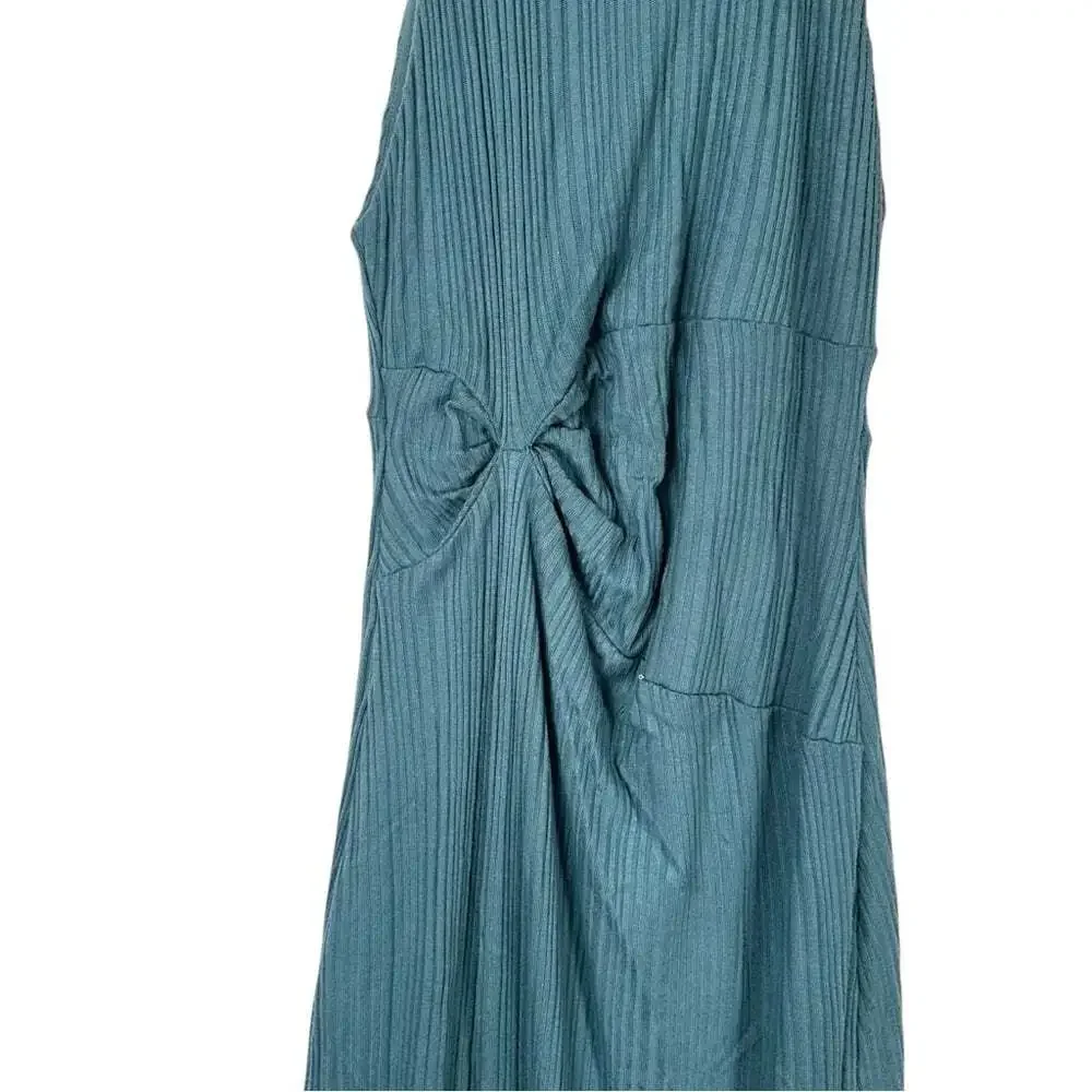 Free People Athea Maxi Dress Ancient Turquoise Small Sleeveless Elegant Flowy